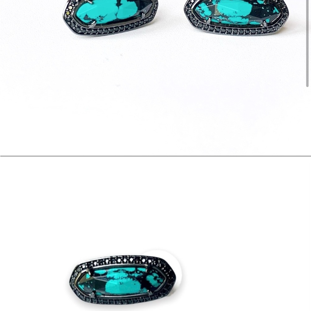 Kendra Scott Teal and Black Earrings